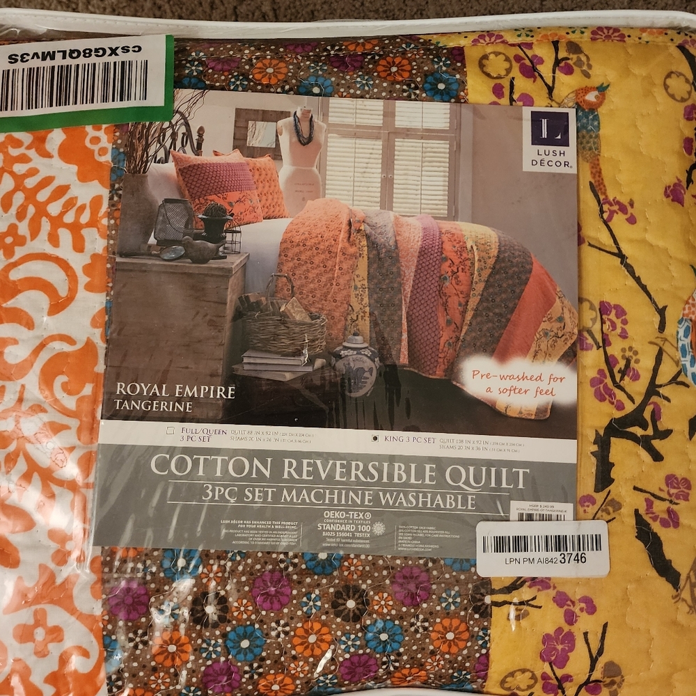 Cotton Quilt/Coverlet w/pillow shams